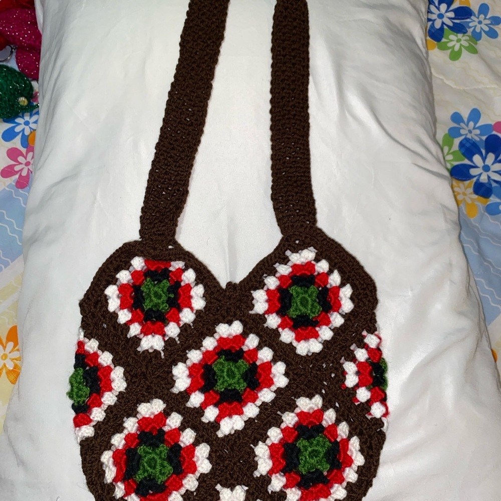 Handcrafted Crochet Patterned Bag